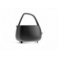 photo Bugatti - JACKIE - Matt Black electronic kettle with transparent smoked handle 1